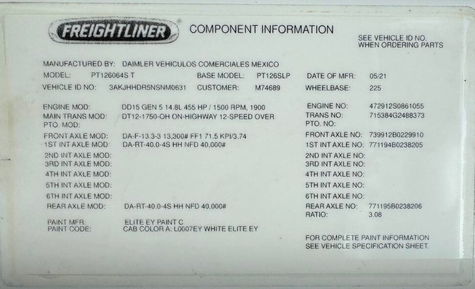 
								2022 Freightliner Cascadia 126 full									