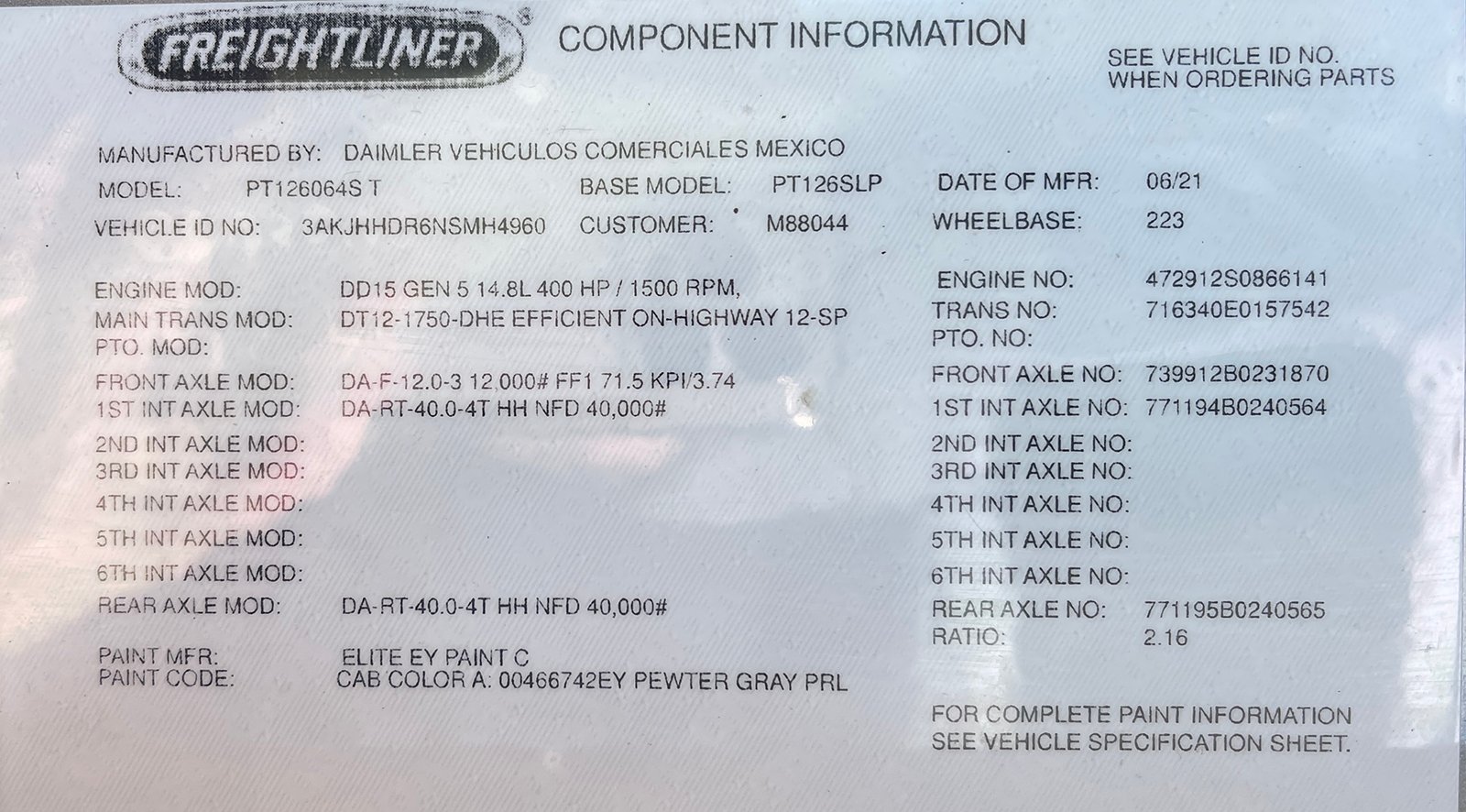 
								Freightliner Cascadia 2022 full									