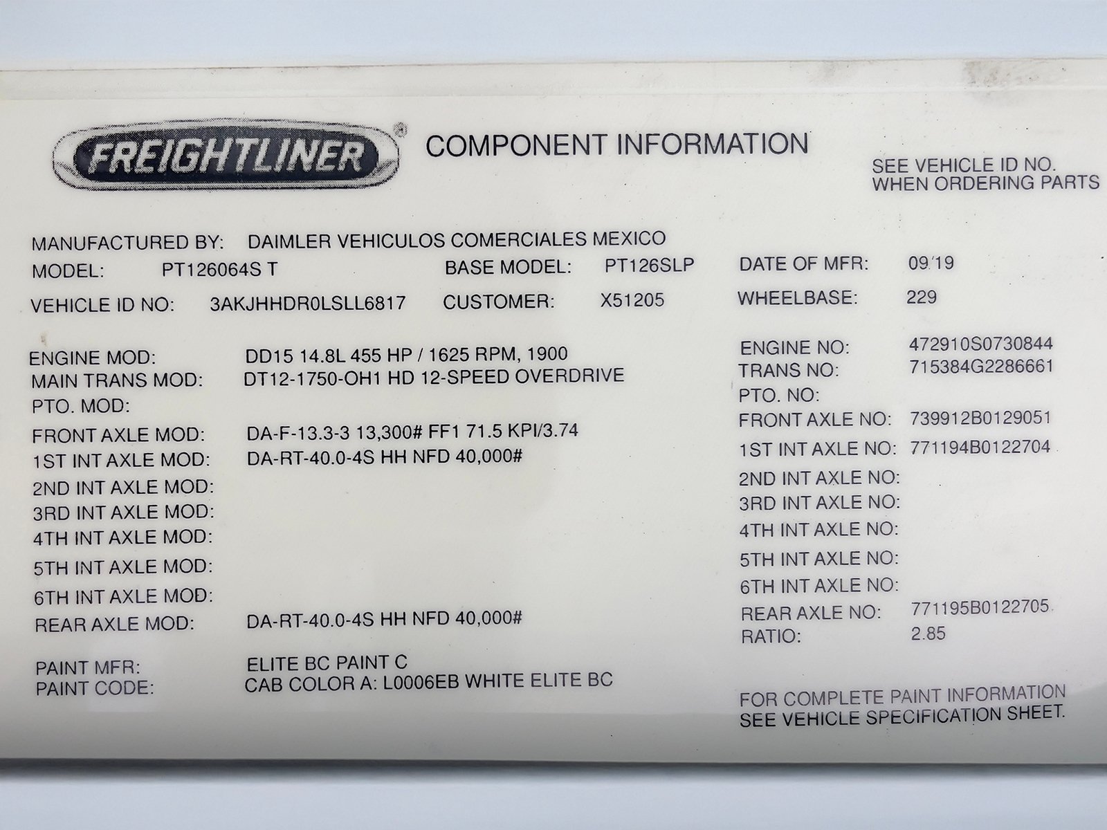 
								Freightliner Cascadia 2020 full									