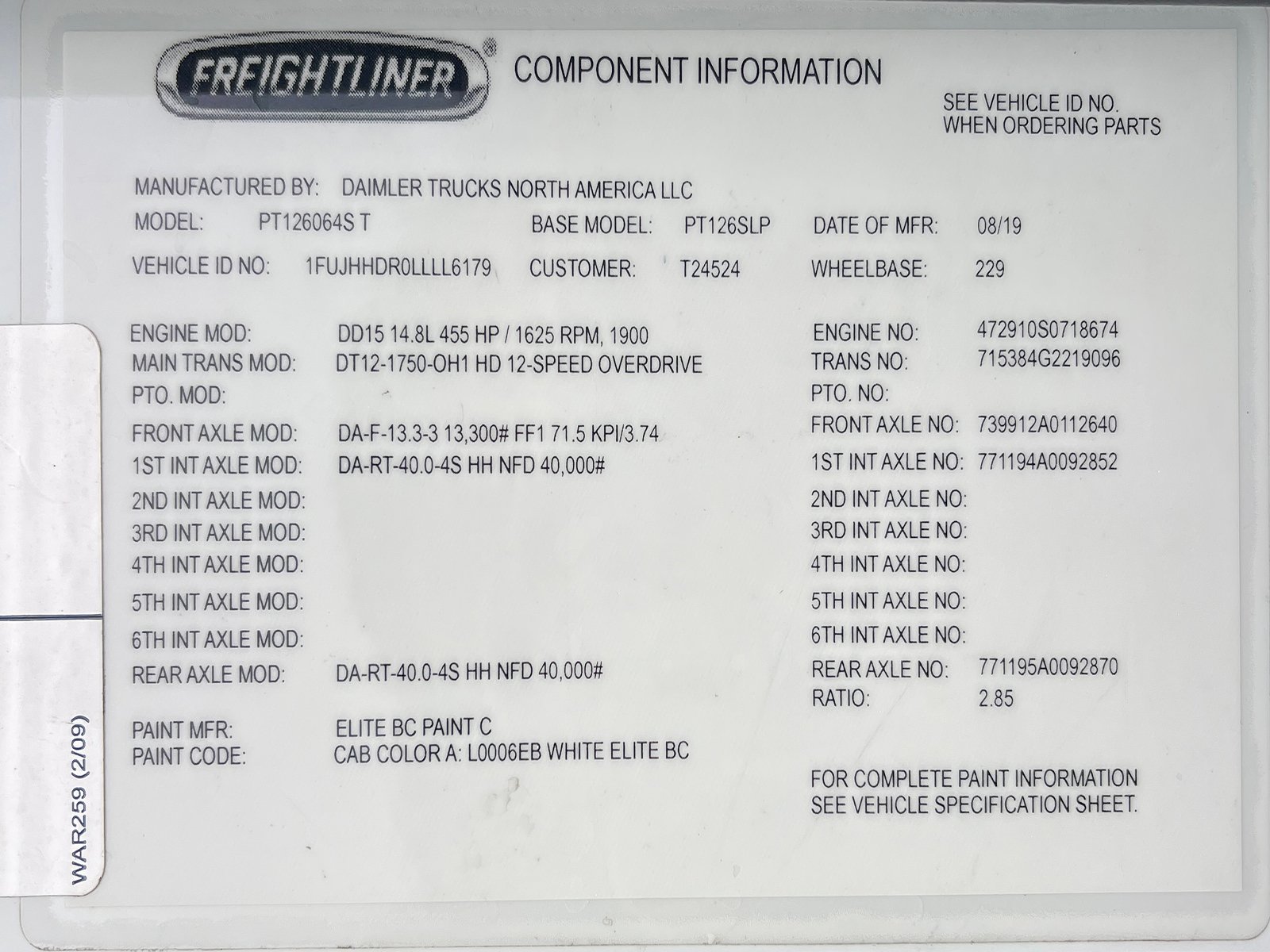 
								Freightliner Cascadia 2020 full									